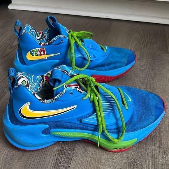 Nike Zoom Freak 3 NRG UNO Blue Green Athletic Shoes Sneakers Men’s 8.5 - Picture 4 of 12